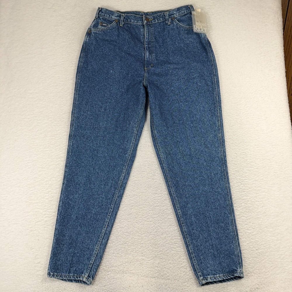 Vintage Womens Riders by Lee Relaxed Fit Jeans 18M 31x30 NWT Blue Taper 130-5544